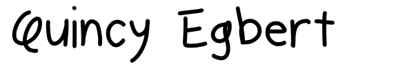 Quincy Egbert font preview